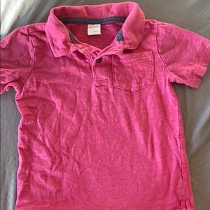 Hot pink polo shirt
